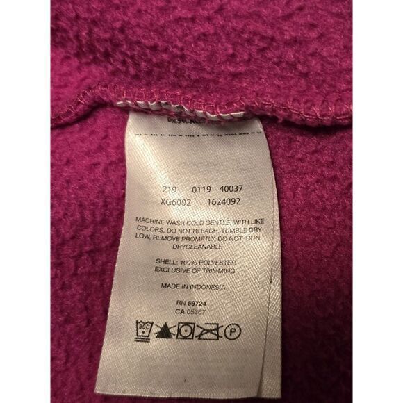 Columbia Sweater‎ Women's Purple Fleece Full Zip Mock Neck Jacket Size XL - Picture 10 of 10